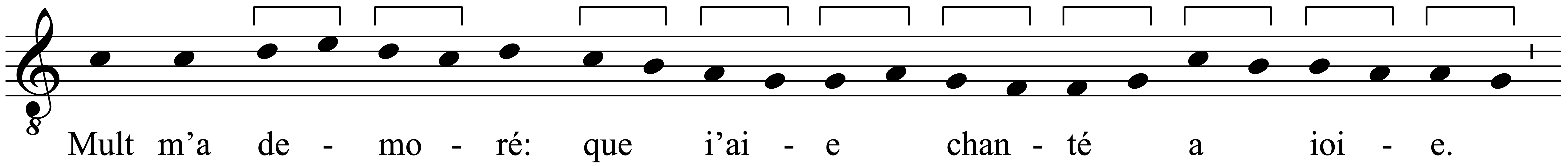 Work musical notation